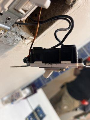 We had to change out a outlet the old one had a short