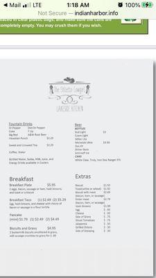 Breakfast Menu