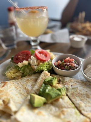 Quesadillas and Cadillac margaritas