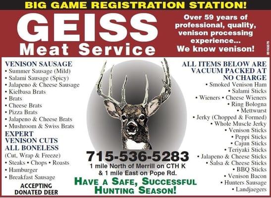 Geiss Meat Service