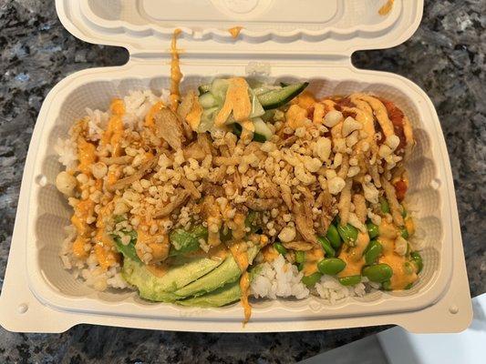 One scoop spicy tuna