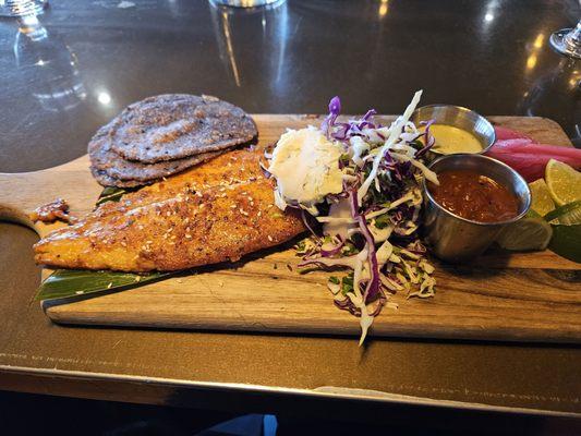 Ancho fish tacos.