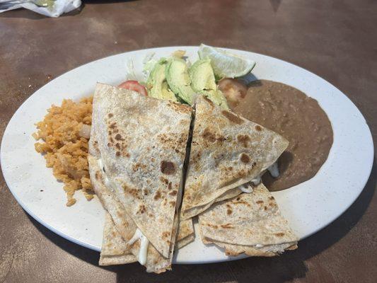 Quesadilla plate