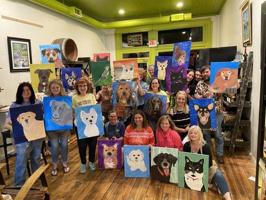 Paint Your Pet - Art Parties To Go Cartersville Artist In You