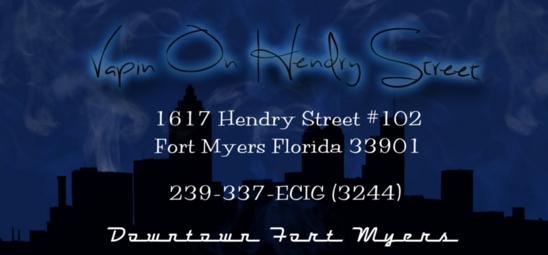 Vape Shop Downtown Fort Myers Florida. 239-337-ECIG