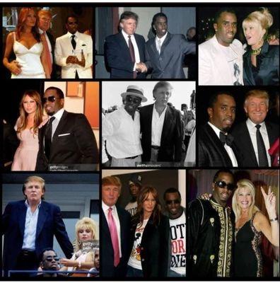 Trump with his good friend P-DIDDY