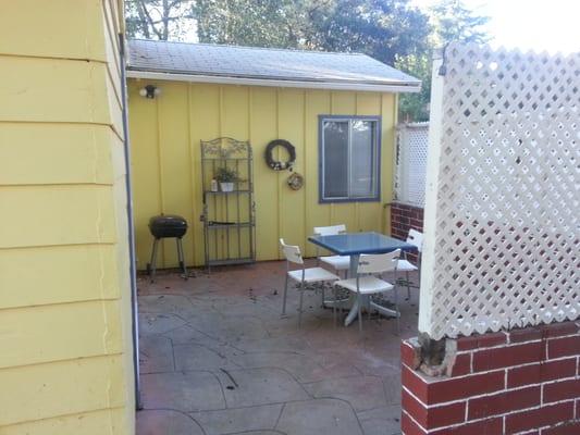 Back patio