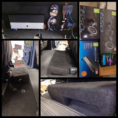 5 Channel amp with new speakers and JL Audio Stealth Box