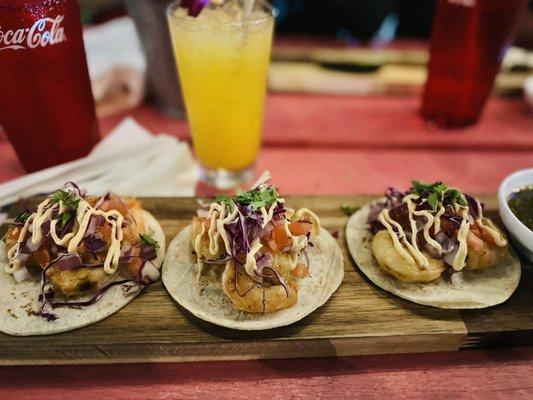 Garlic Shrimp 3 Tacos Deal.... delish!