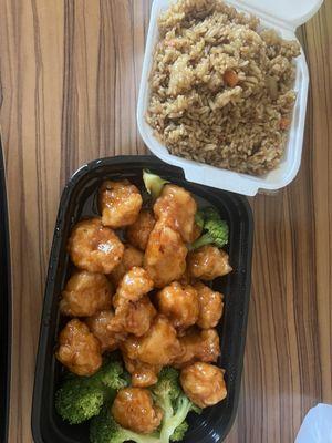 General Tso's w/ fried rice.