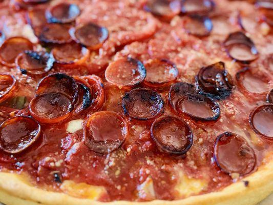 Deep Dish Mike's Hot Honey with Pepperoni