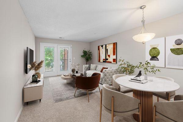 Renovated 1x1 Living Room