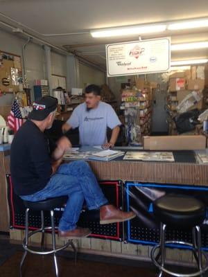 Luis hard at work!!!