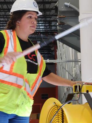 Industrial cleaning.