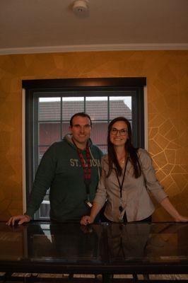 Owners Chris and Sarah