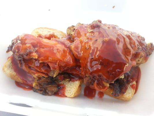 BBQ'd\Grilled Chicken Thighs