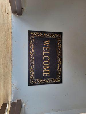 Welcome Matt in the vault toilet