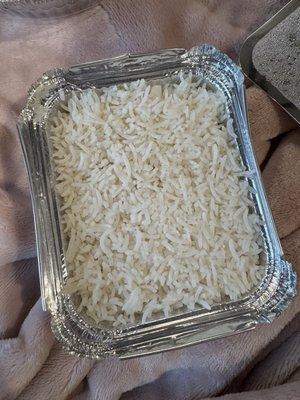 Plain rice (comes with entree)