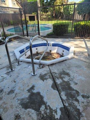 Would you like your HOA hot tub to look like this? I have emailed and called and no response.