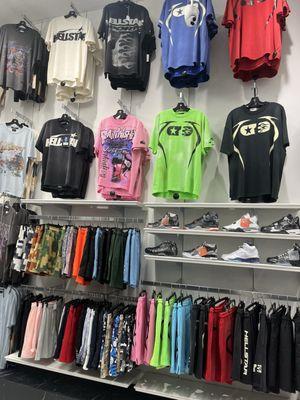 The men's section