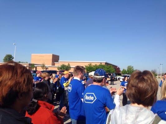 Planting trees with Keep Indianapolis Beautiful