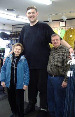 Igor is currently the US's tallest man. He's a size 6XT and was very happy with the selection and prices!