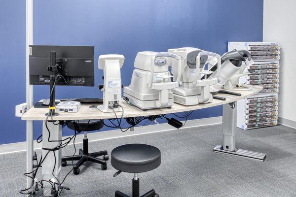 Eye Exam Equipment at Stanton Optical store in Kingsport TN 37660