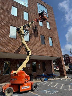 Window cleaning! No matter what the height.