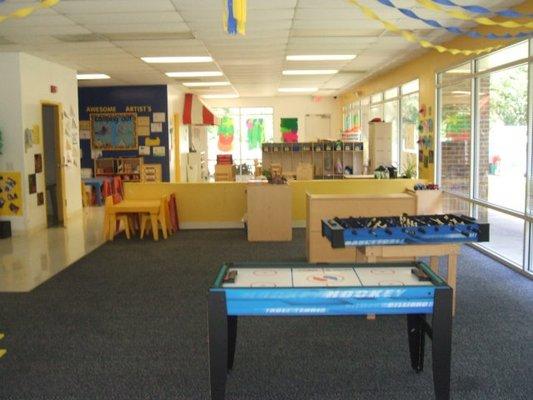 Trackout, before and after school room