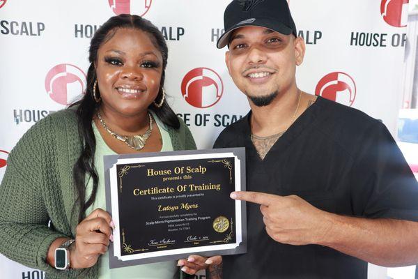 Contact (888)938-234 if your interested in learning Scalp Micro Pigmentation