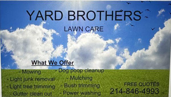 Yard Brothers Lawn Care
