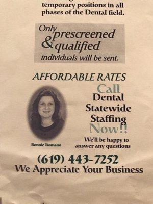 Dental Statewide Staffing Inc