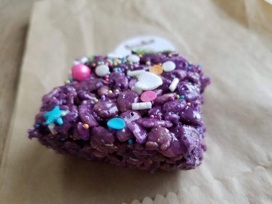 Ube Rice Krispies Treat