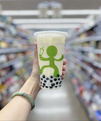 Jasmine Milk Tea with boba