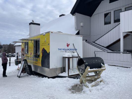 At bear mountain base lodge in killington