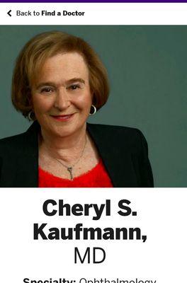 Cheryl S Kaufmann, MD