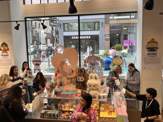 The Pop Mart main floor!