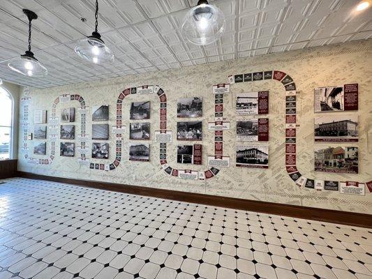 Timeline in the Mithoff Building