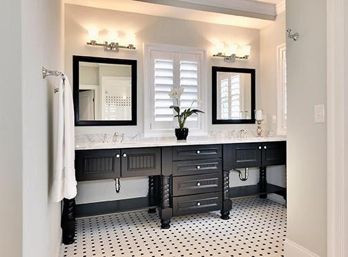We carry Wellborn Cabinetry. It's beautiful in a bathroom.