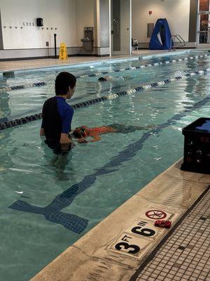 Instructor Chris is so patient with my child, he knows how to motivate him