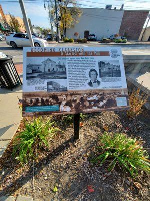 History of Clarkston while leaving free parking on Sunday, 10/11/2020.