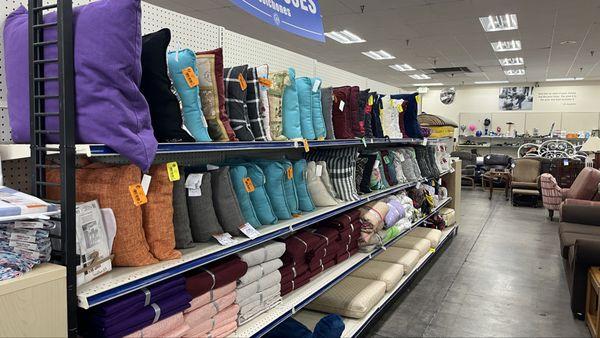 Pillows and blankets