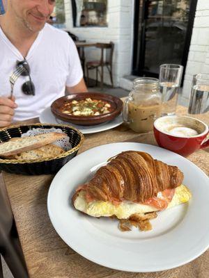 Shakshuka & Salmon Croissant
