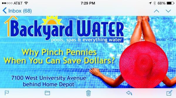 Very good prices on tons of pool stuff.