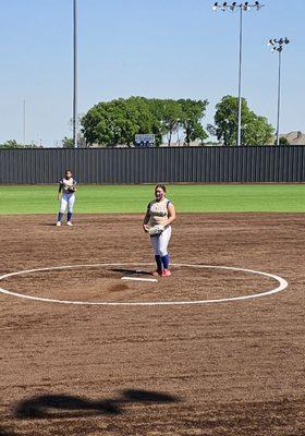 My Granddaughter bringing the heat