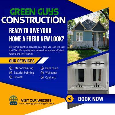 Need a Home Renovation or Remodel? Ready to give your home a fresh new look ? Lets Talk. Request a free Estimate.