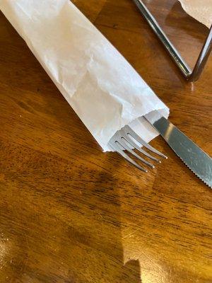 Real silverware! Yay!