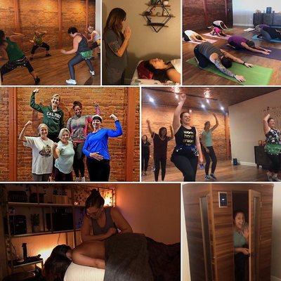 A sampling of classes and services offered at Sage & Tansy!