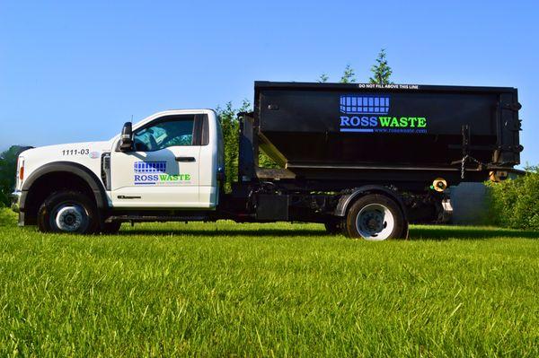 Ross Waste roll off dumpster Truck.