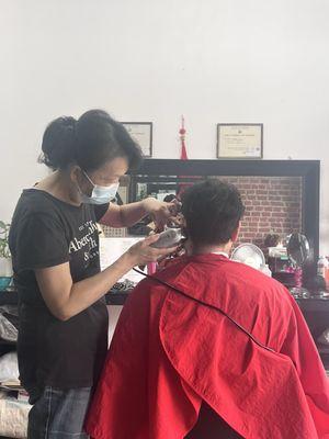 Rainbow Hair Styling